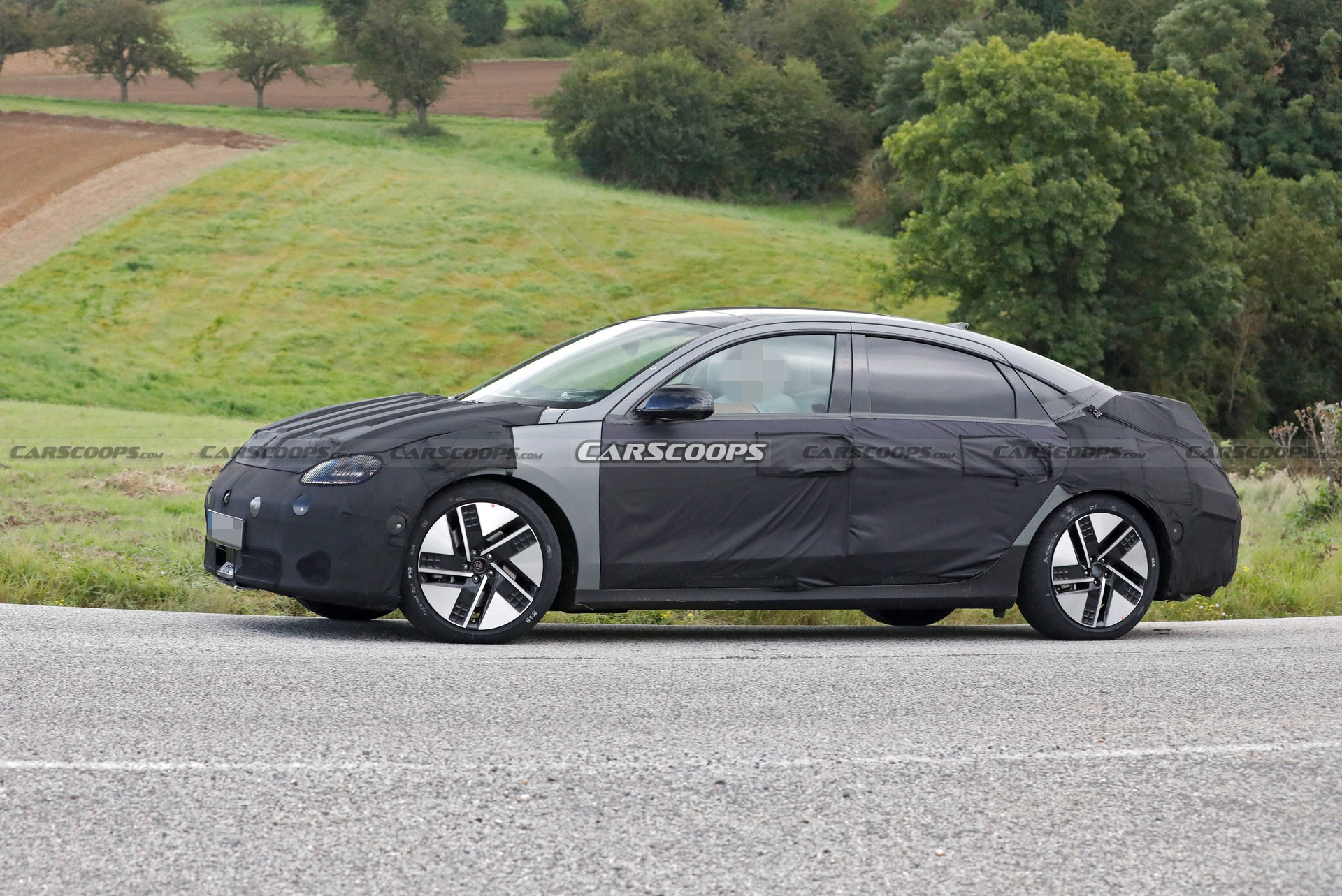 2023 Hyundai Ioniq 6 Spied Looking Like An Electric Four-Door Coupe For The Masses