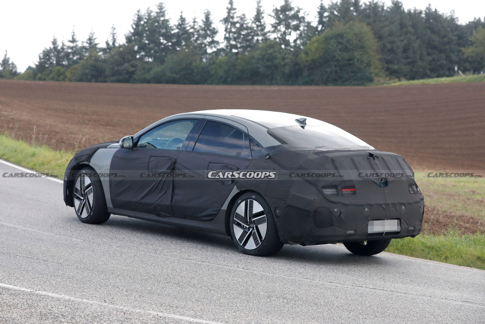 2023 Hyundai Ioniq 6 Spied Looking Like An Electric Four-Door Coupe For The Masses