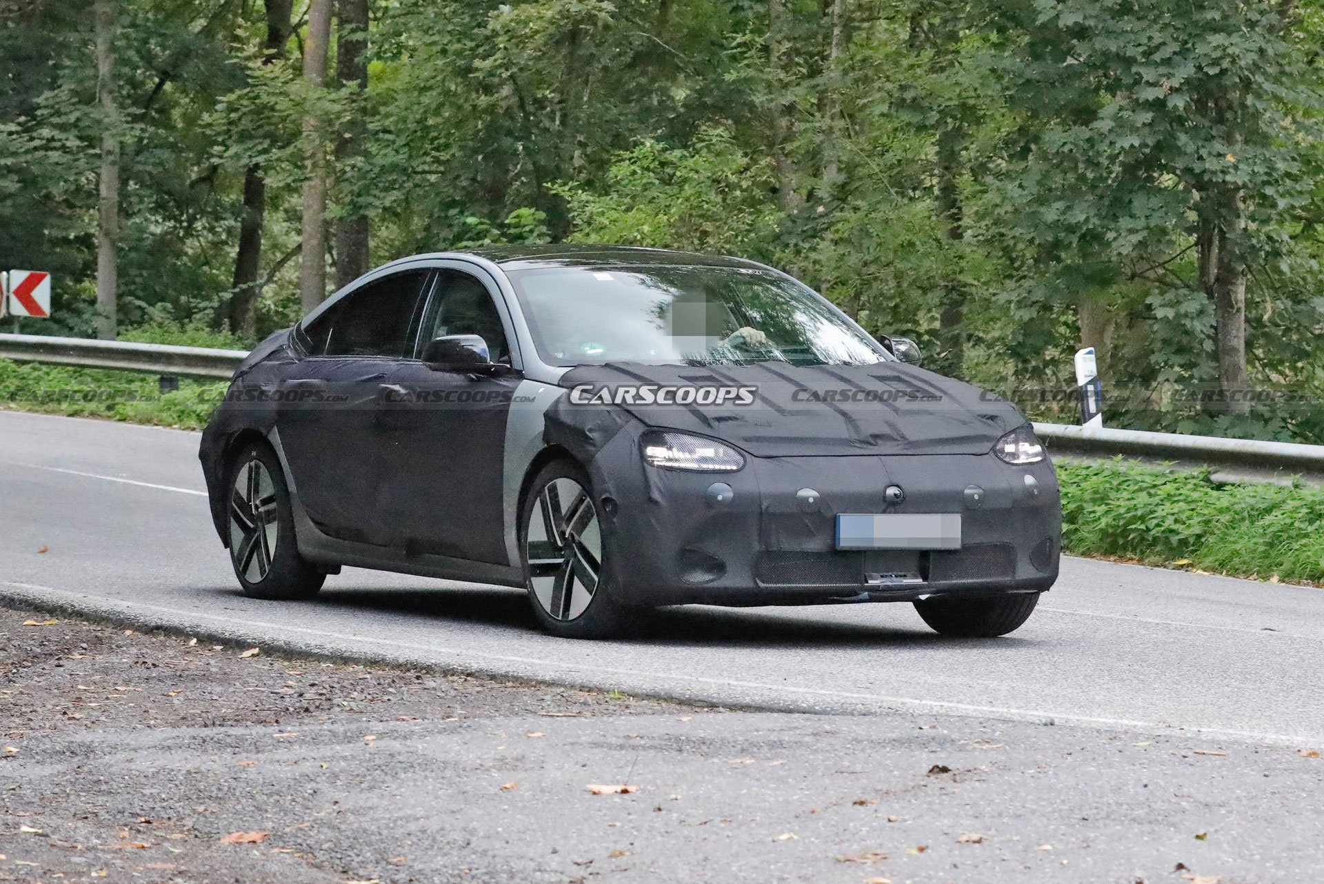 2023 Hyundai Ioniq 6 Spied Looking Like An Electric Four-Door Coupe For The Masses