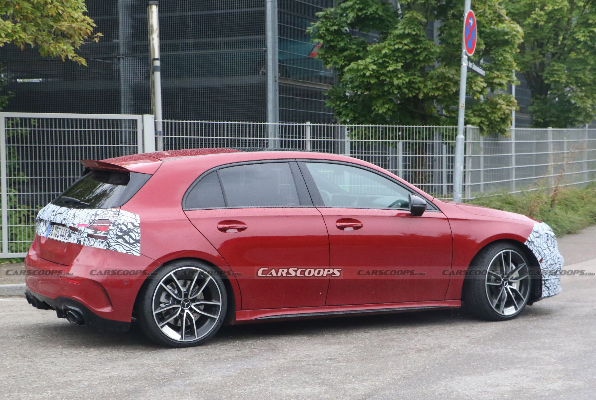 Facelifted 2023 Mercedes-AMG A35 Spied Hiding Mild Visual Changes