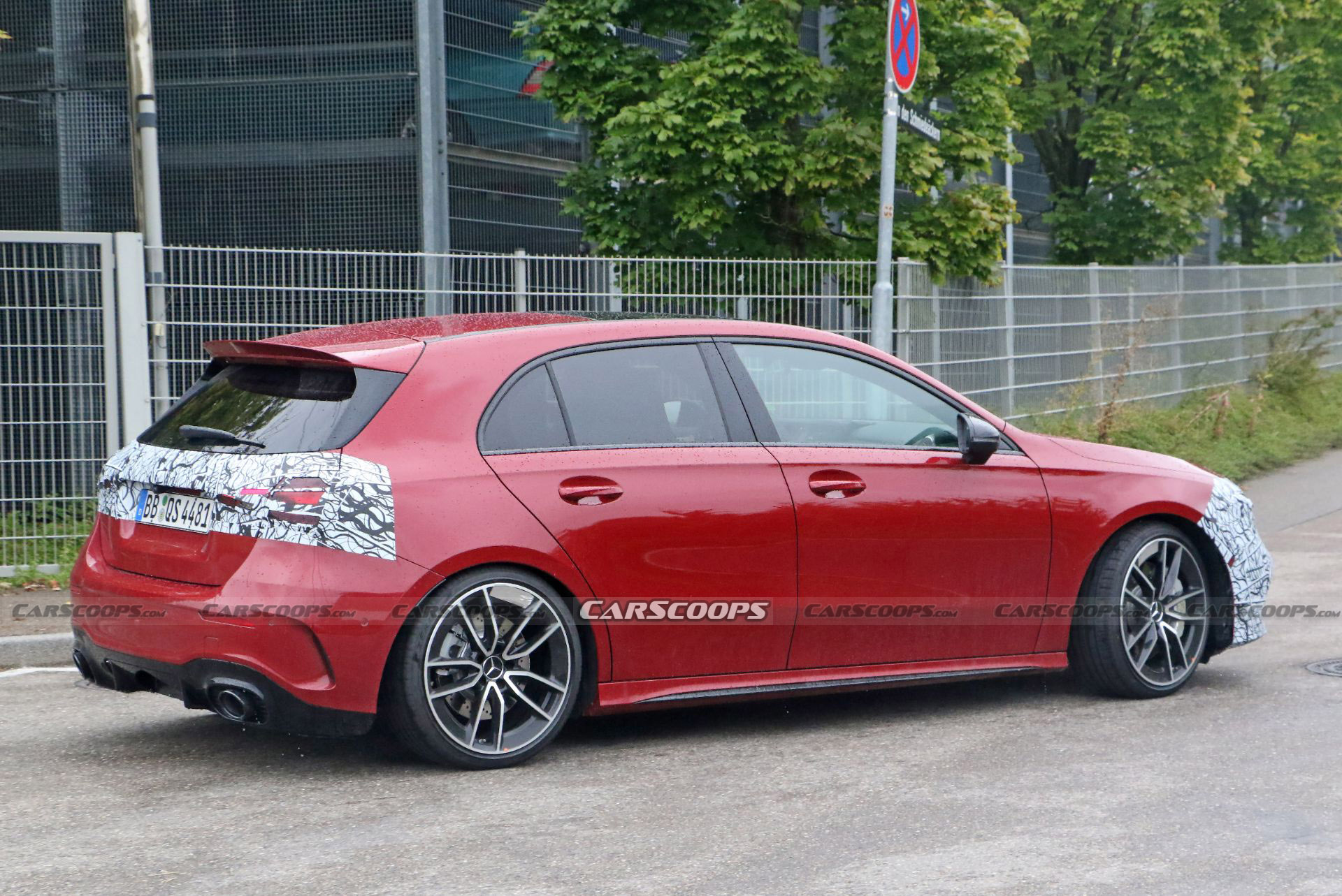 Facelifted 2023 Mercedes-AMG A35 Spied Hiding Mild Visual Changes