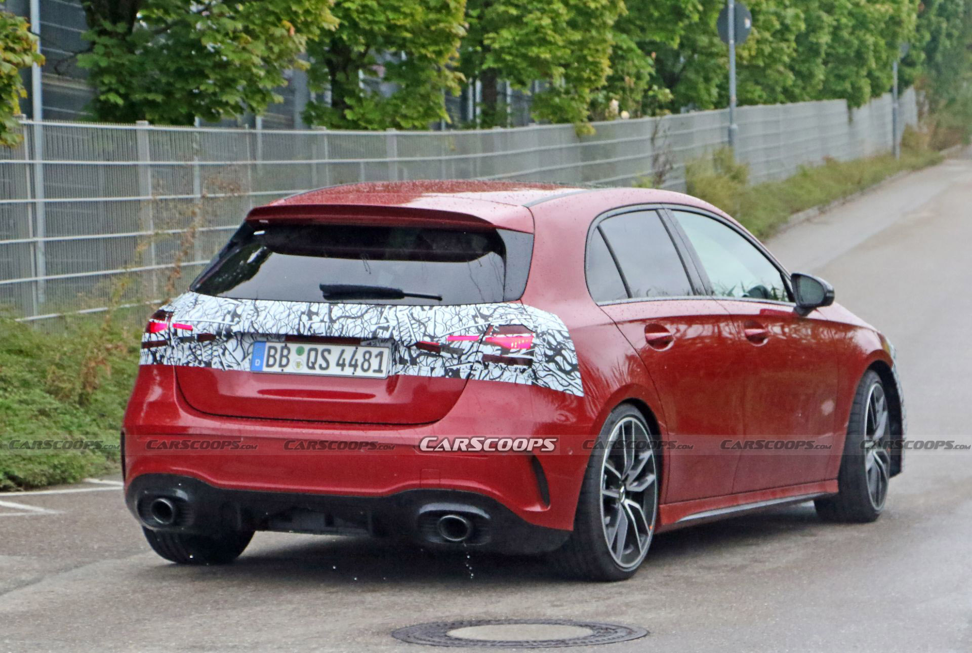 Facelifted 2023 Mercedes-AMG A35 Spied Hiding Mild Visual Changes