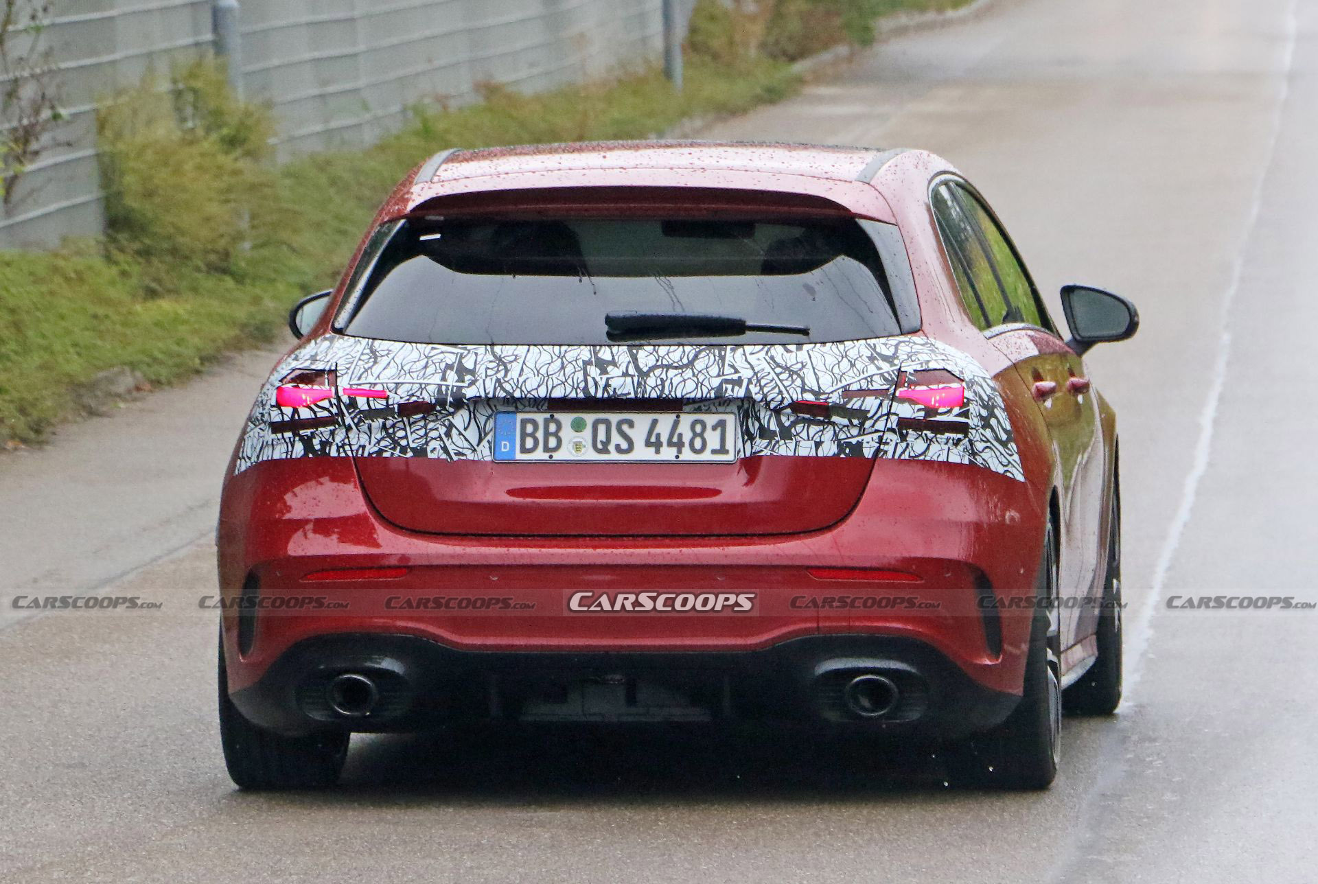 Facelifted 2023 Mercedes-AMG A35 Spied Hiding Mild Visual Changes