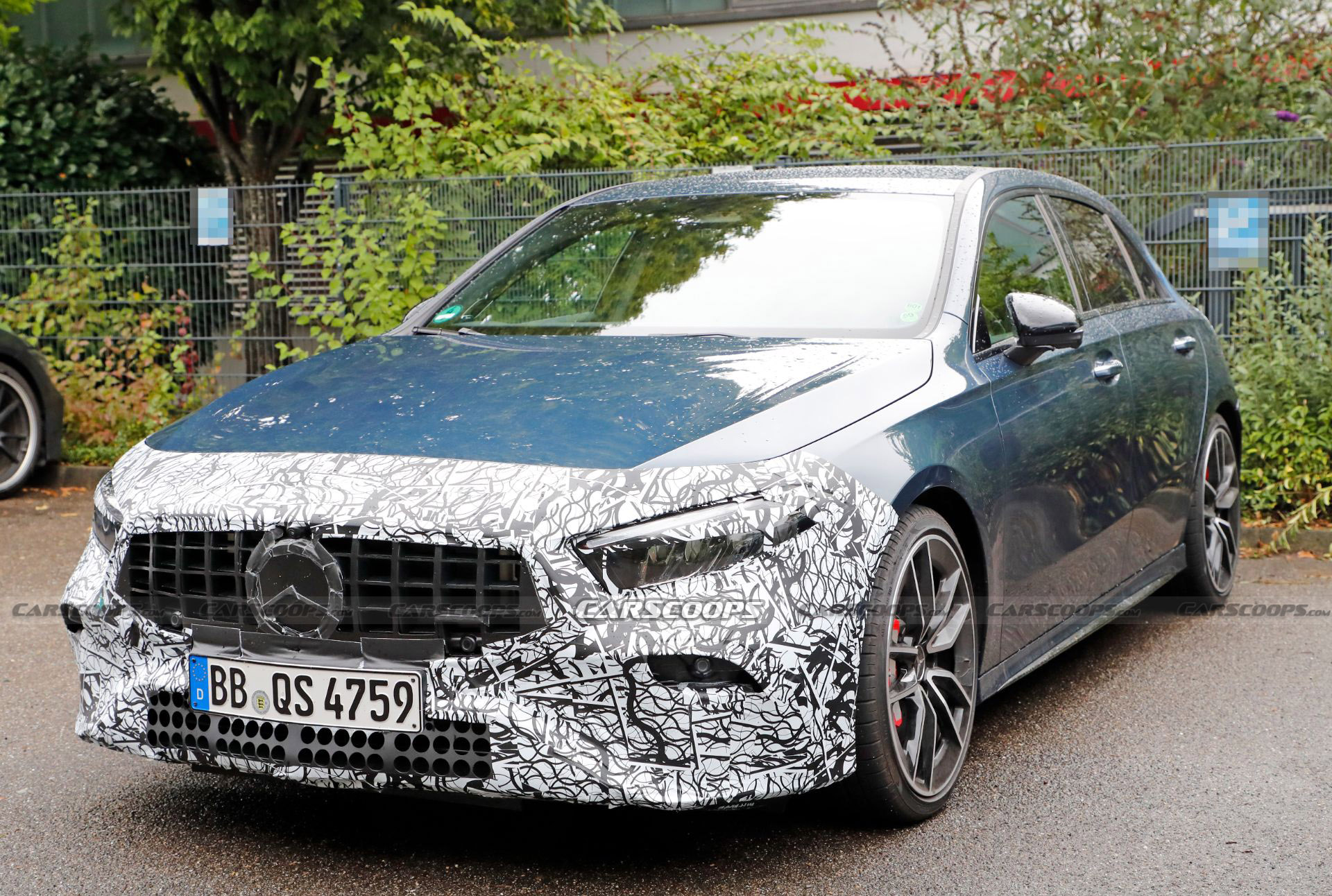 Facelifted 2023 Mercedes-AMG A35 Spied Hiding Mild Visual Changes