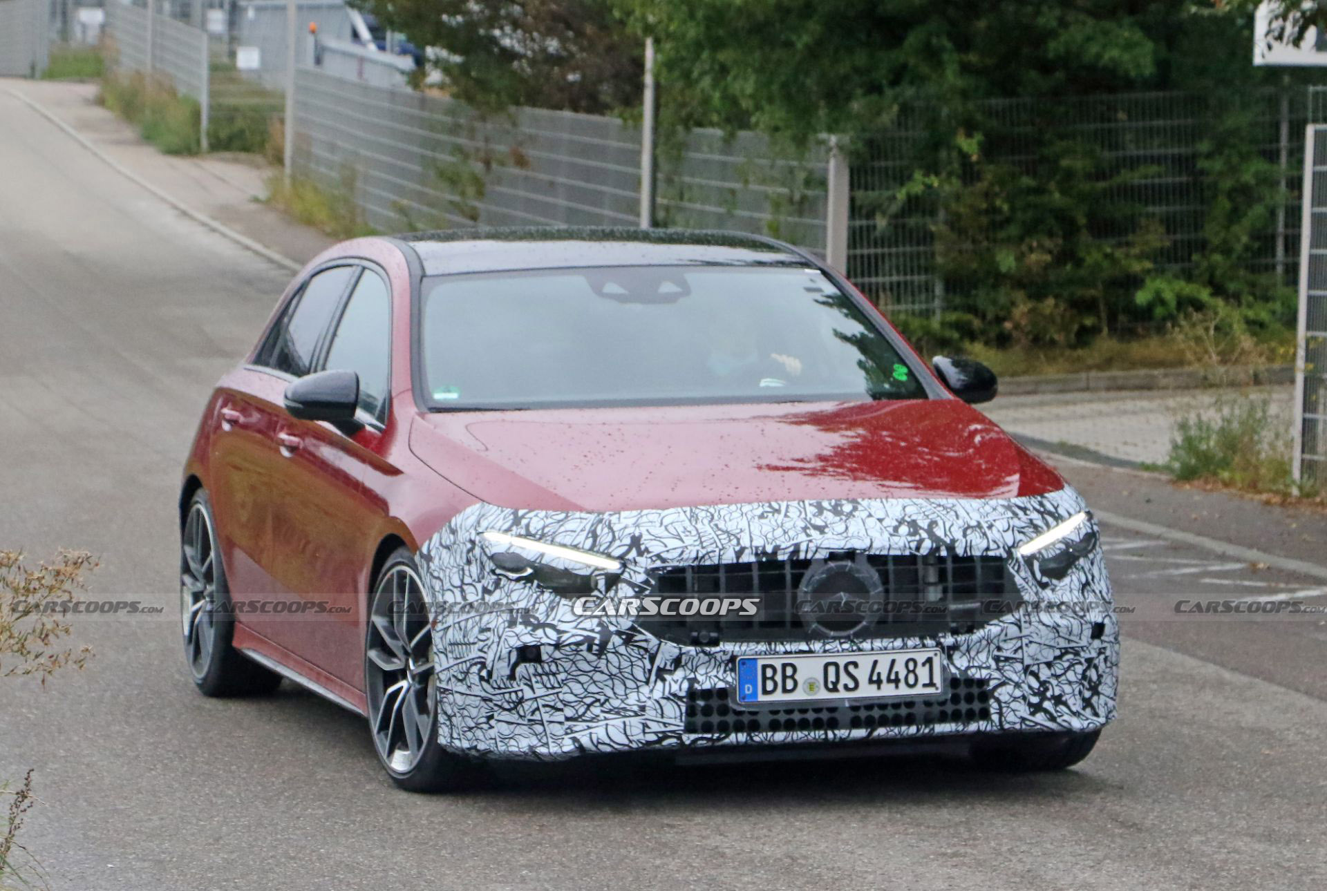 Facelifted 2023 Mercedes-AMG A35 Spied Hiding Mild Visual Changes
