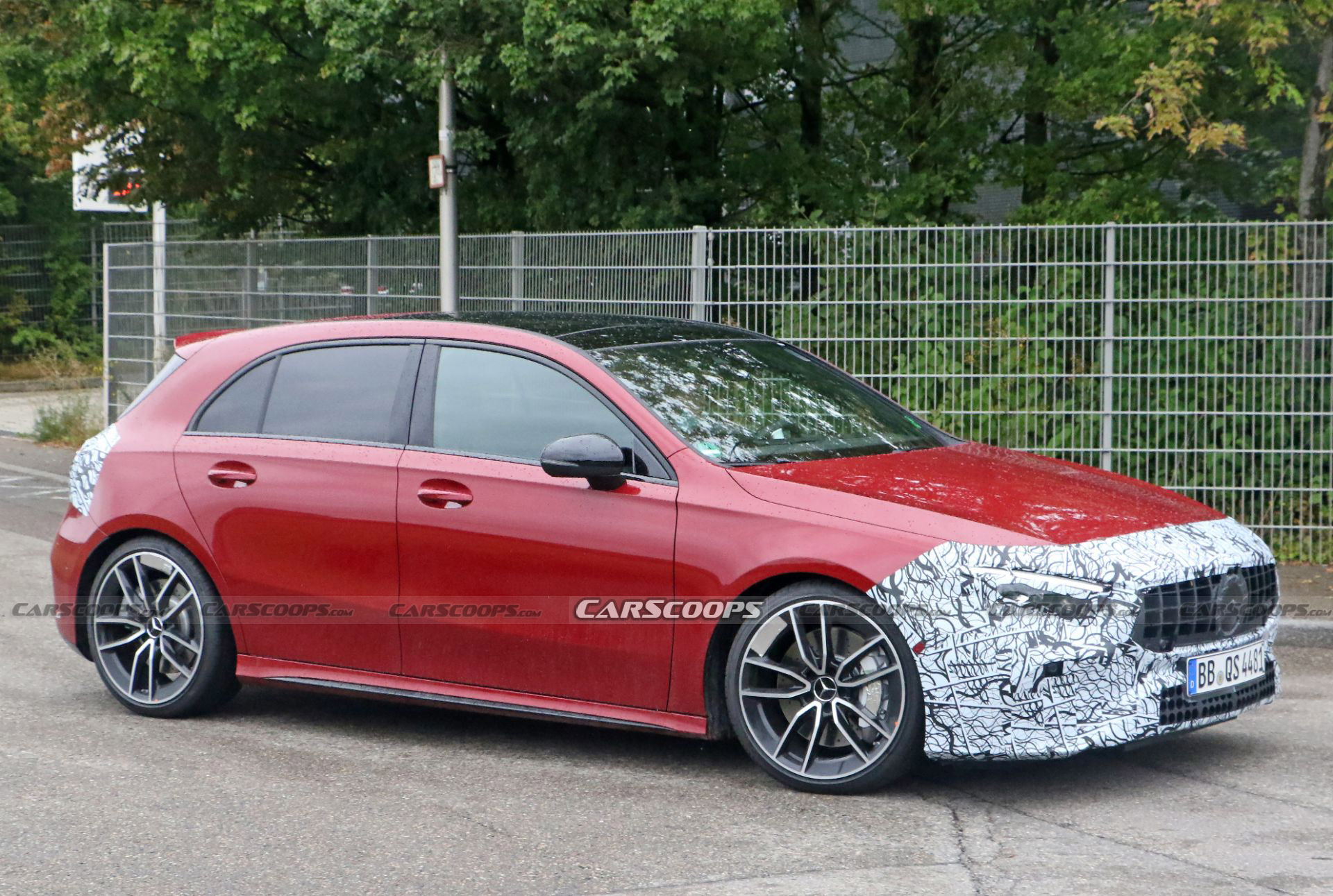 Facelifted 2023 Mercedes-AMG A35 Spied Hiding Mild Visual Changes