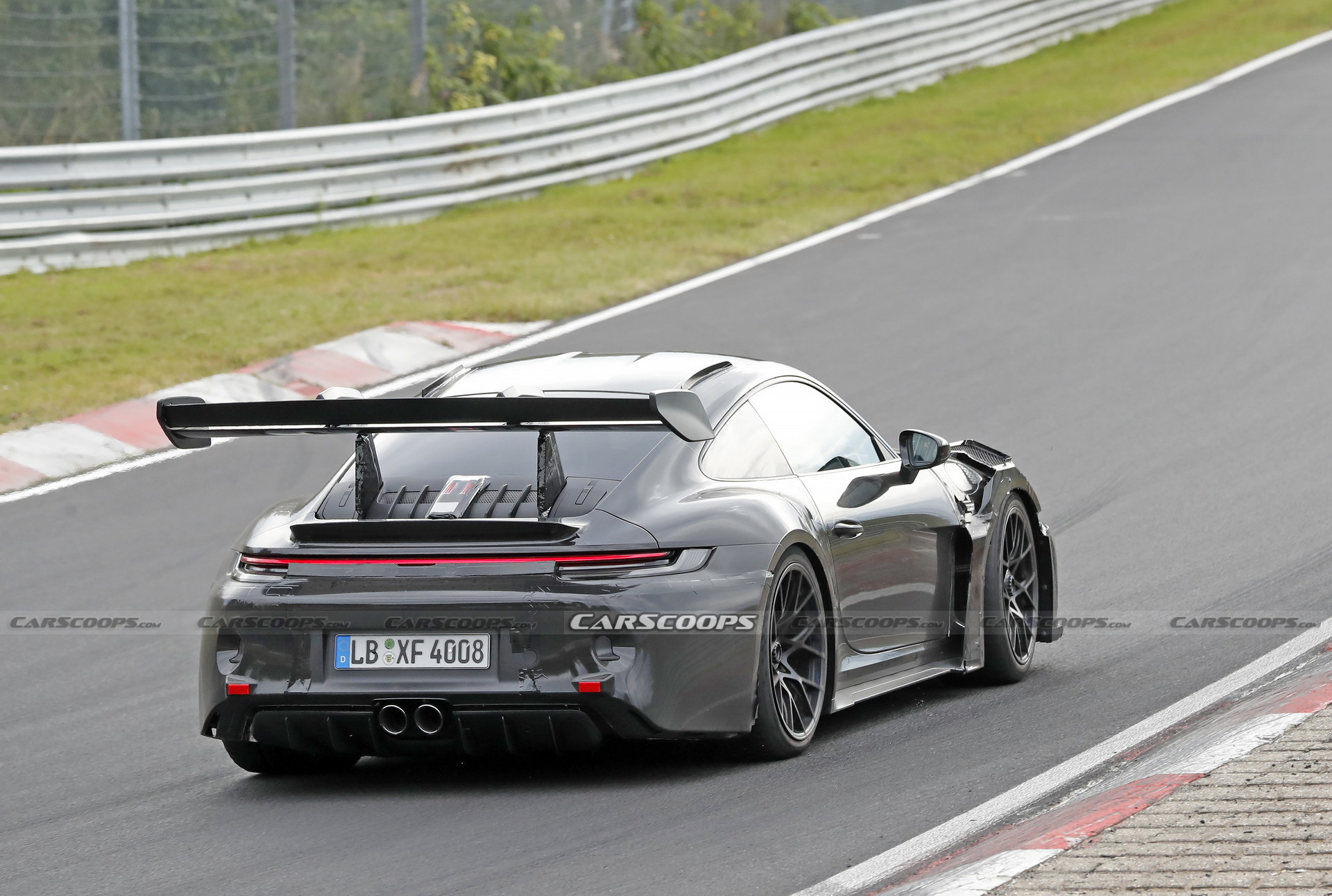 2023 Porsche 911 GT3 RS Spied Again With Racecar Looks And Conventional Door Handles