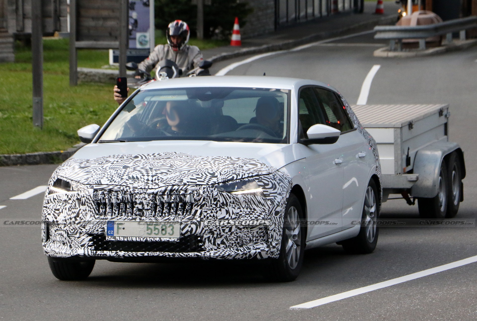 Skoda Scala Compact Hatchback Getting Ready For A Mid-Life Cycle Facelift