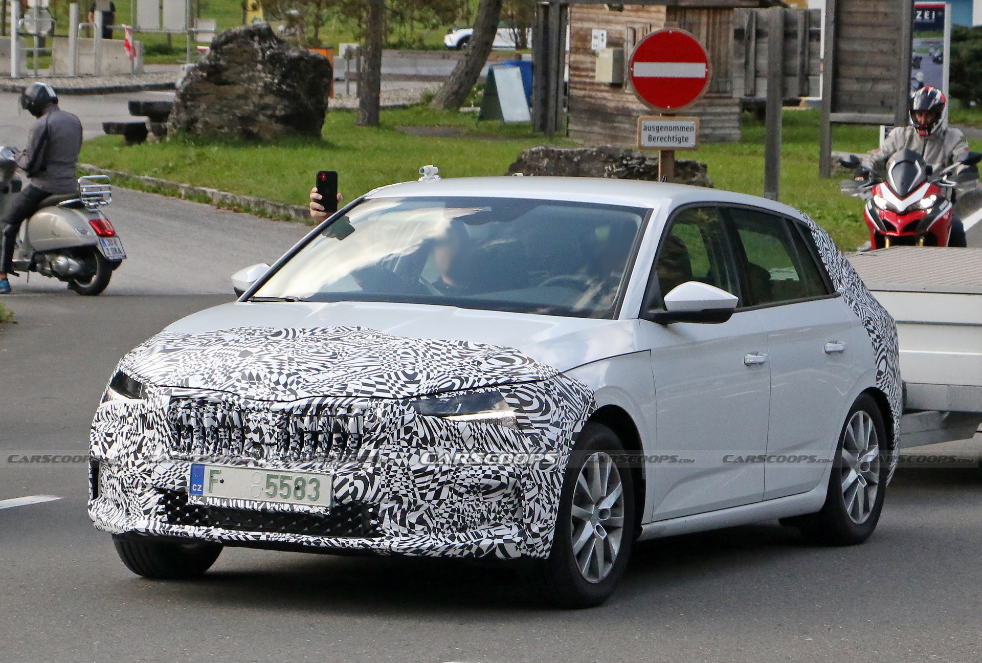 Skoda Scala Compact Hatchback Getting Ready For A Mid-Life Cycle Facelift