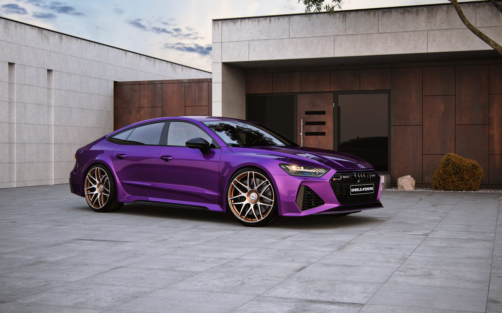 This Purple Audi RS7 Is More Powerful Than The Original Bugatti Veyron And LaFerrari
