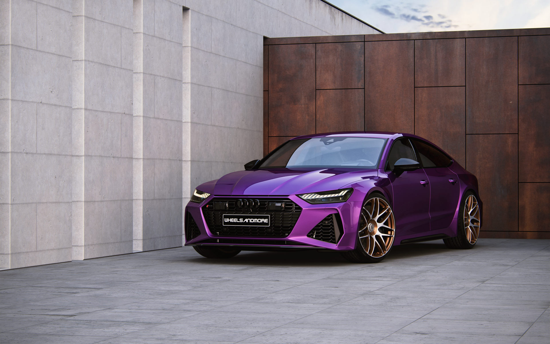 This Purple Audi RS7 Is More Powerful Than The Original Bugatti Veyron And LaFerrari