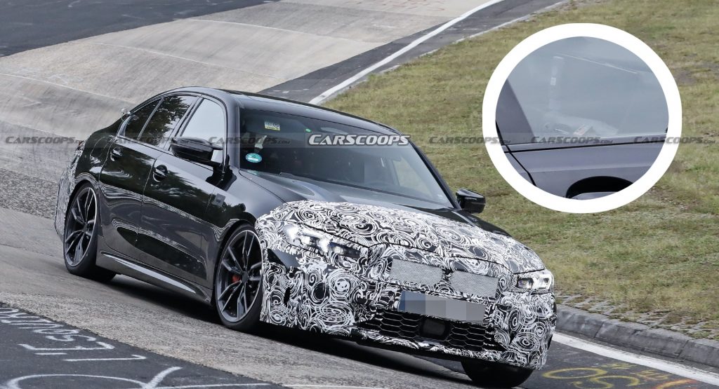  2023 BMW 3-Series Facelift Spied At The Ring, Giving A Glimpse Of Its New Dash