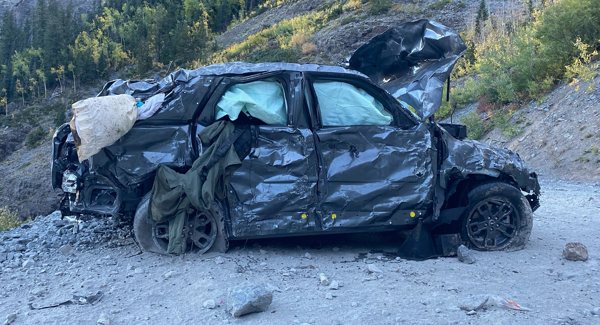 A Ford Bronco Sport Plummeted 400 Feet Down Colorado’s Black Bear Pass