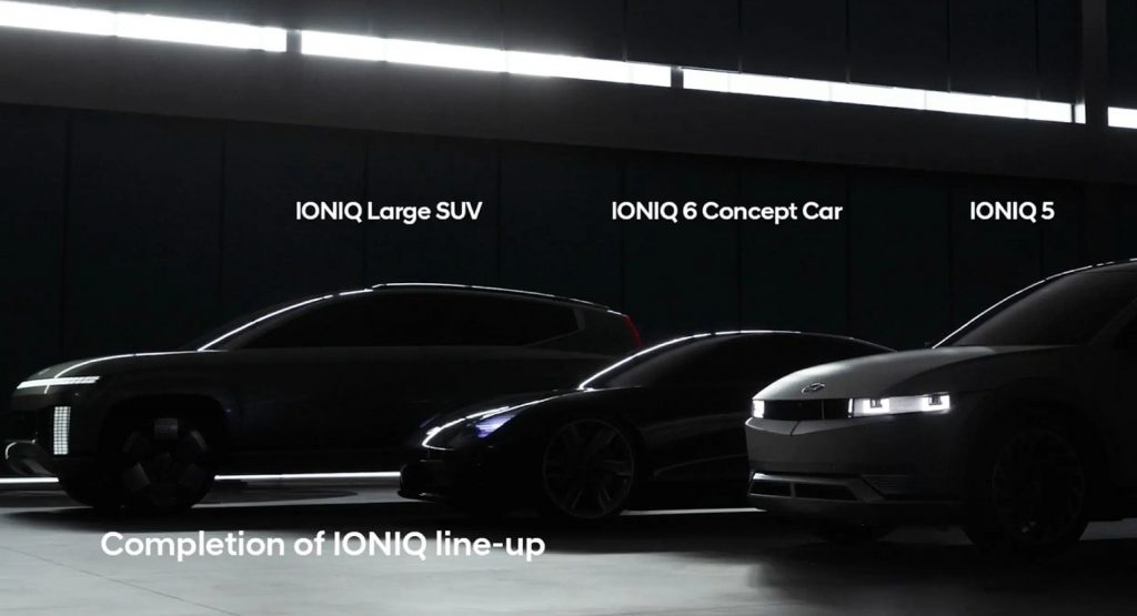  Hyundai Teases The Fully Electric Ioniq 7 Large SUV