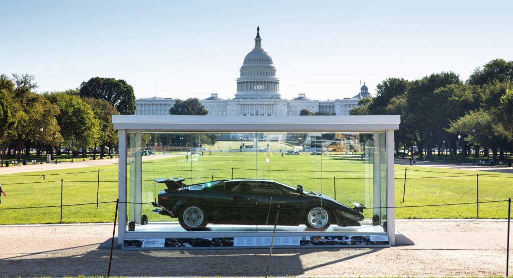  Cannonball Run’s Lamborghini Countach LP400S Displayed In Washington, D.C.