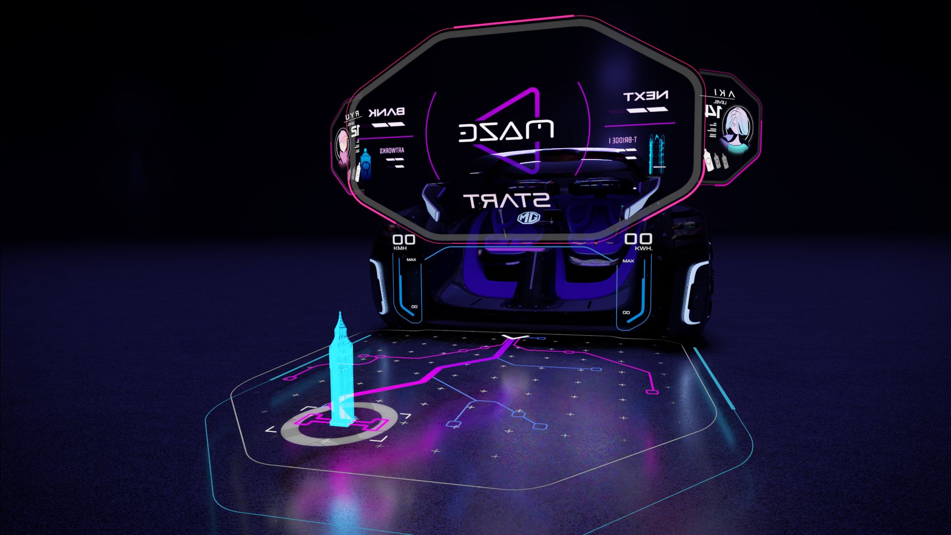 MG Maze Concept Wants To Make EVs Fun By Adding Real-Life Gaming Into The Mix