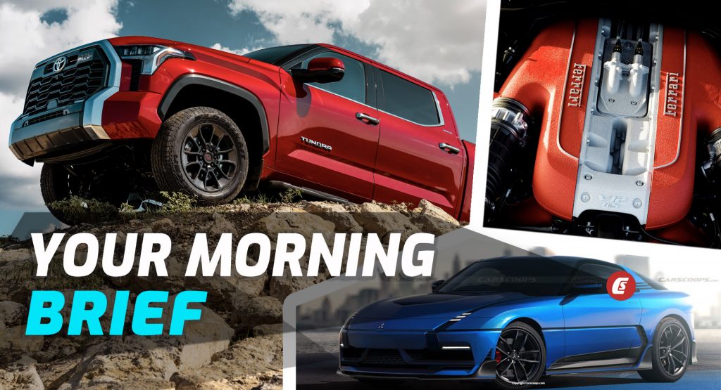 2022 Toyota Tundra, Ferrari’s Rumored Turbocharged V12, And A Fictional Mitsubishi 3000GT Revival: Your Morning Brief