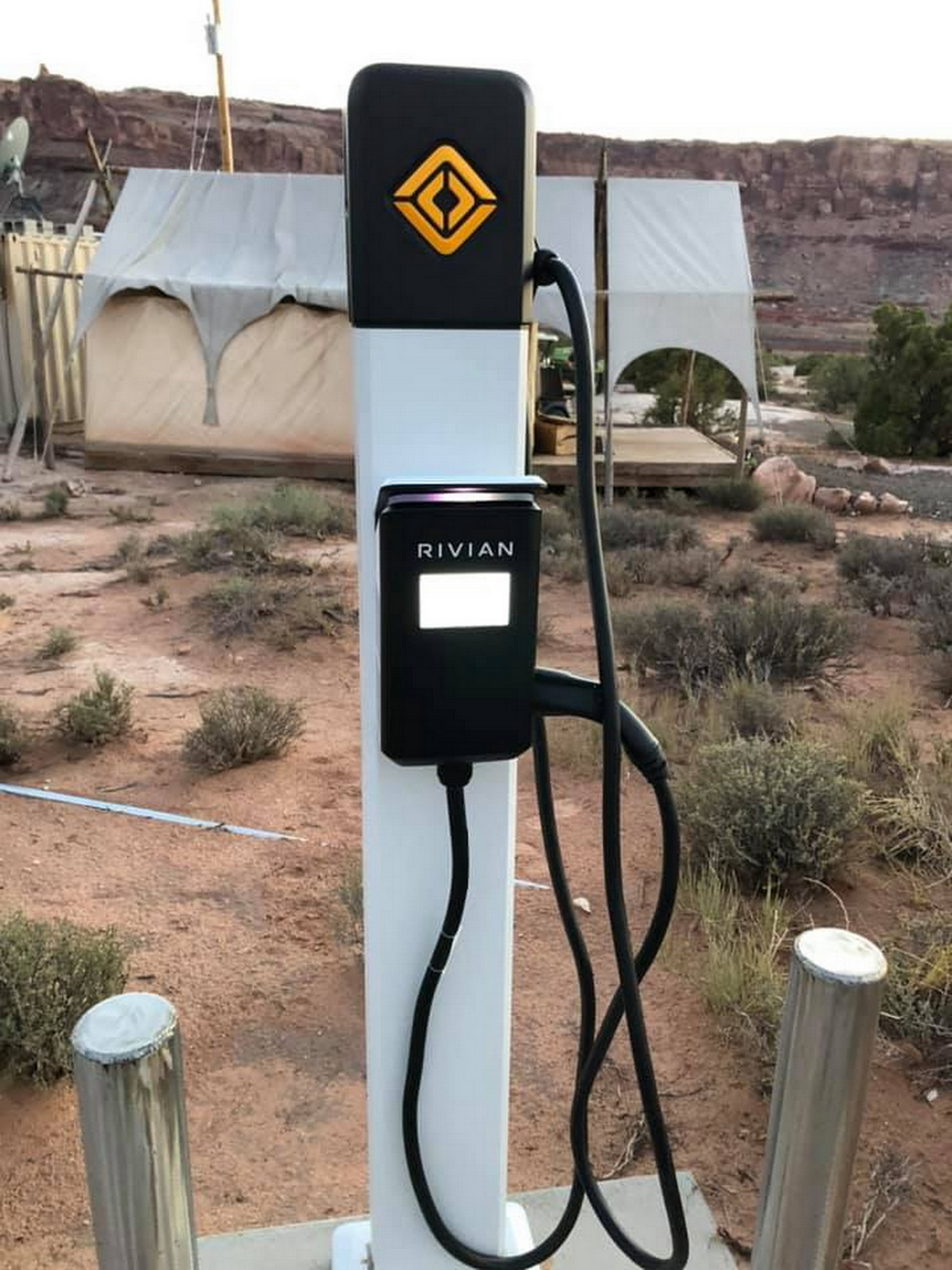 Rivian’s First Waypoint Charging Stations Have Popped Out Around Moab