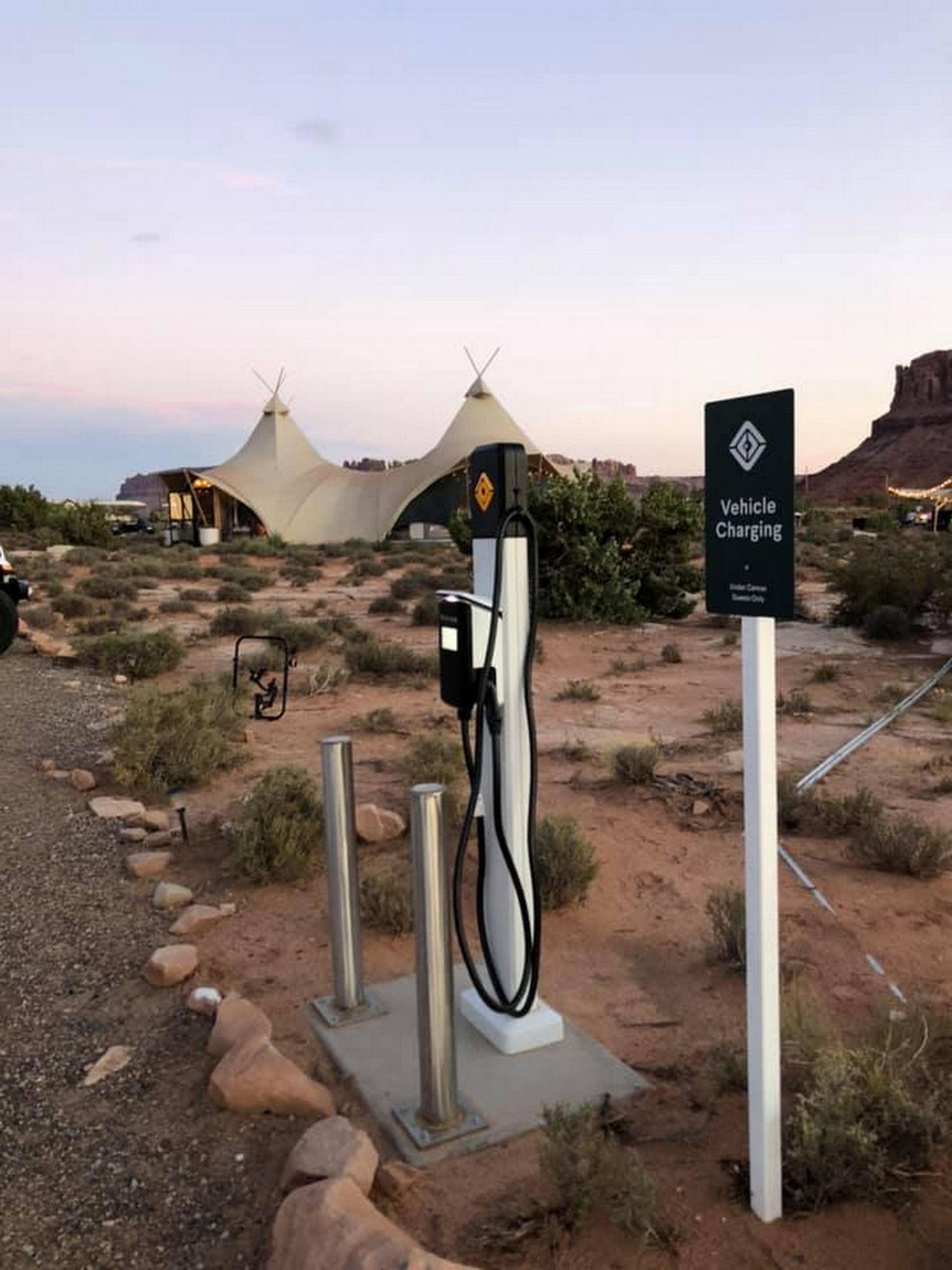 Rivian’s First Waypoint Charging Stations Have Popped Out Around Moab