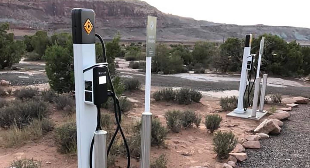  Rivian’s First Waypoint Charging Stations Have Popped Out Around Moab