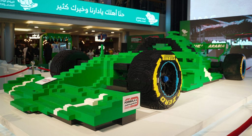 Watch The World’s Largest Lego Formula 1 Car Get Built Before Saudi Arabian Grand Prix