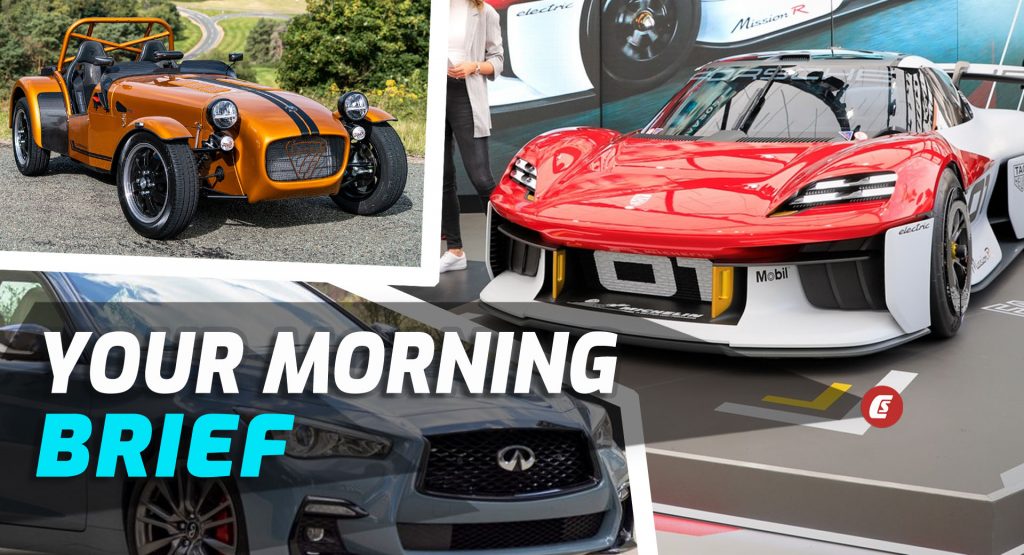  Porsche’s Boxster And Cayman Are Going EV, Lightest-Ever Caterham Seven Released, And The 2022 Infiniti Q50: Your Morning Brief