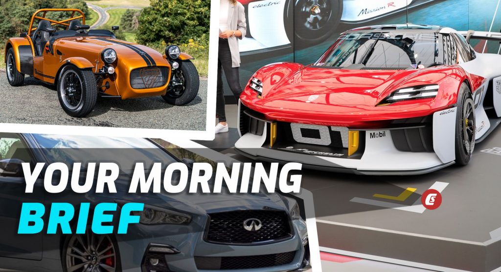 Porsche’s Boxster And Cayman Are Going EV, Lightest-Ever Caterham Seven Released, And The 2022 Infiniti Q50: Your Morning Brief