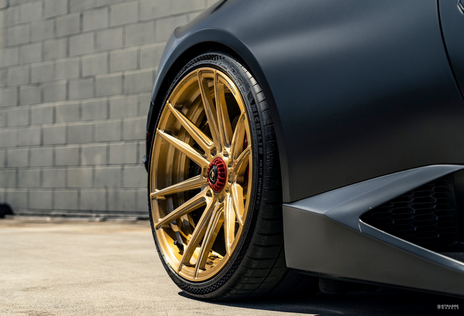 Nero Nemesis Twin Turbo Lamborghini Huracan Performante Looks Good On Golden Wheels