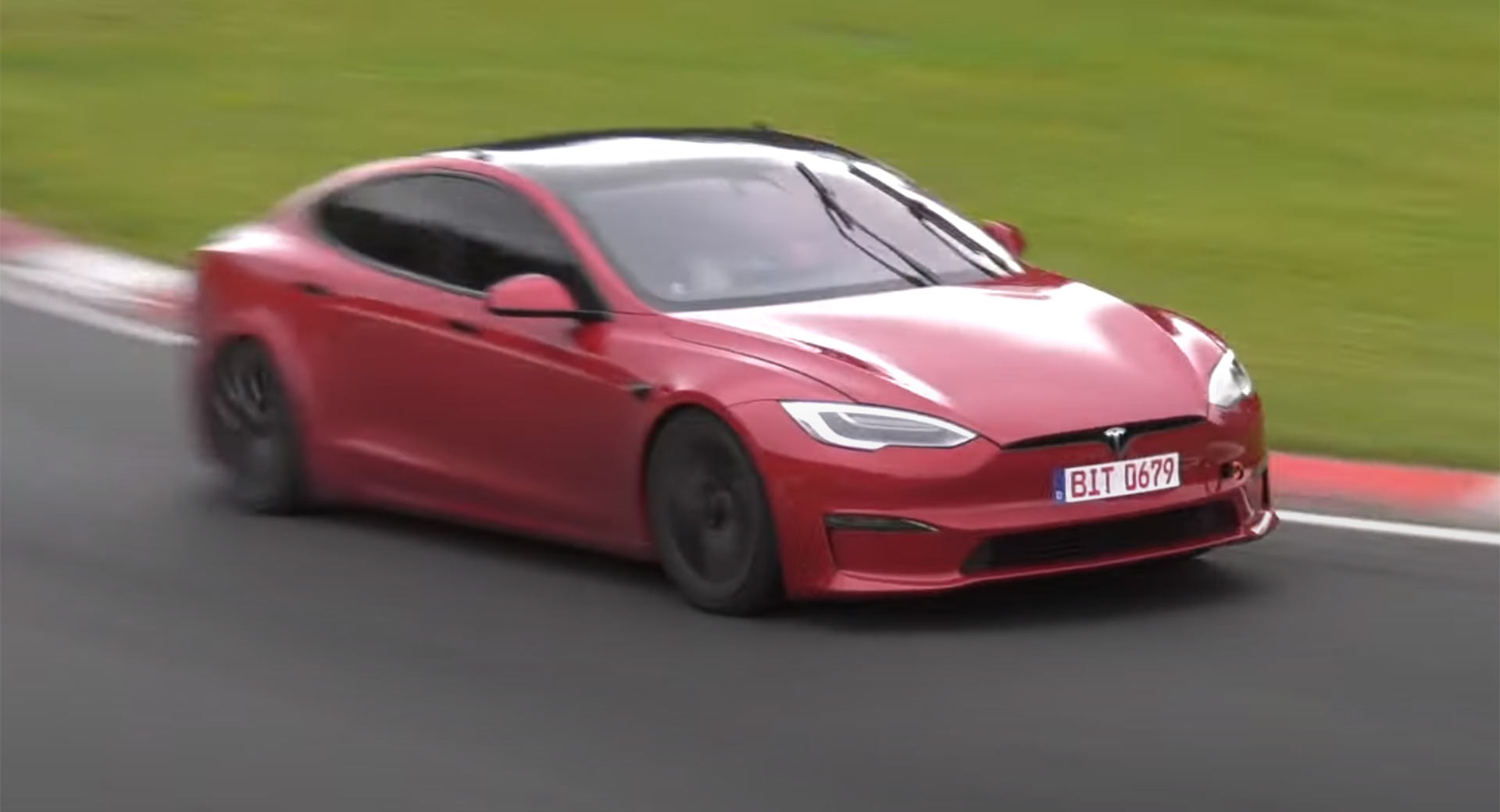 Watch The Tesla Model S Plaid Being Tested To Its Limits At The Nurburgring