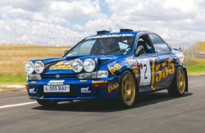 Ex-McRae, Burns And Vatanen WRC Subaru Impreza Crossing The