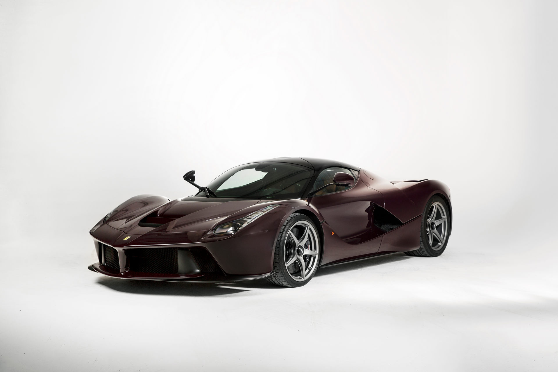 Special Order LaFerrari Painted In A Deep Red Wine Finish Is An Eye-Catcher