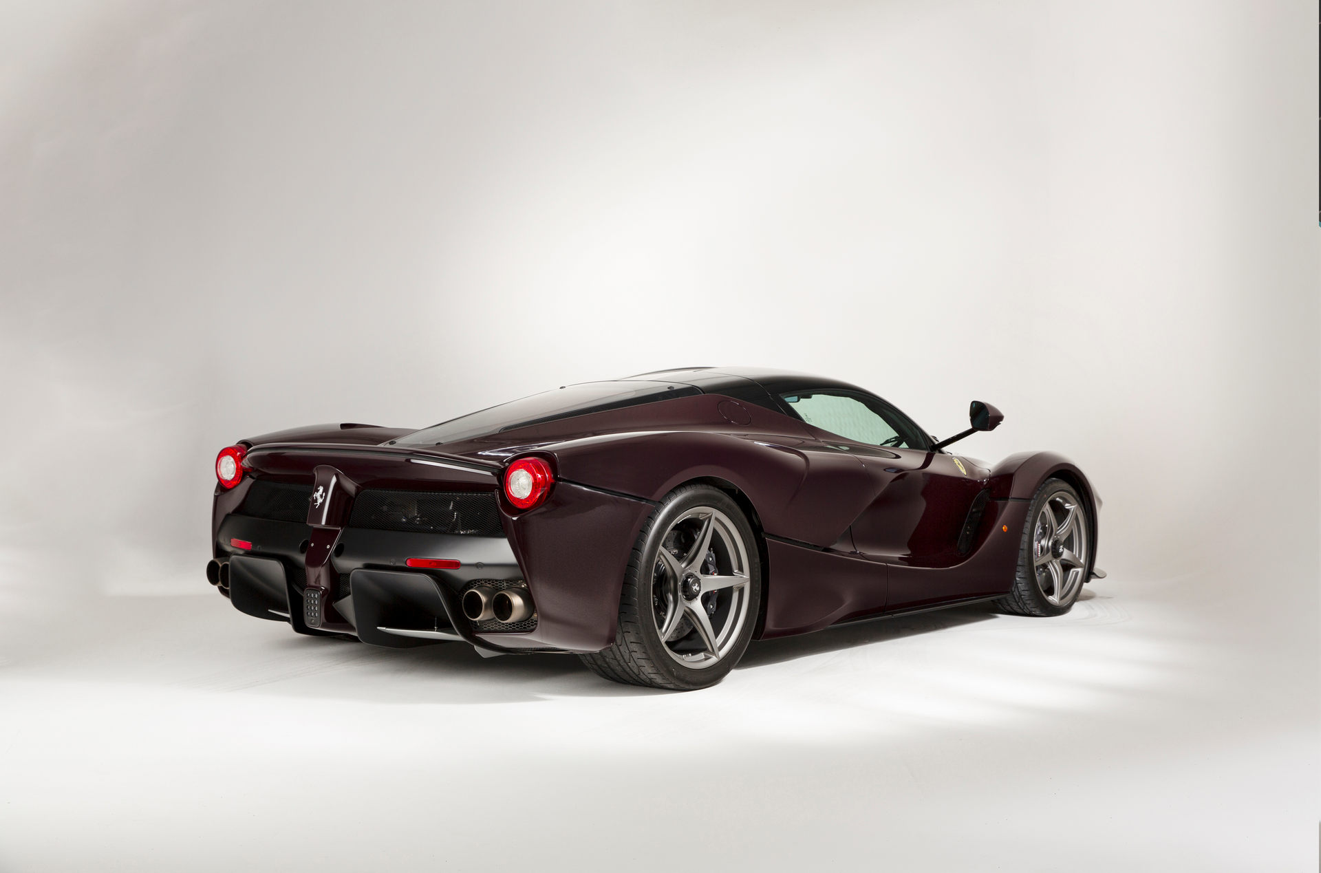 Special Order LaFerrari Painted In A Deep Red Wine Finish Is An Eye-Catcher