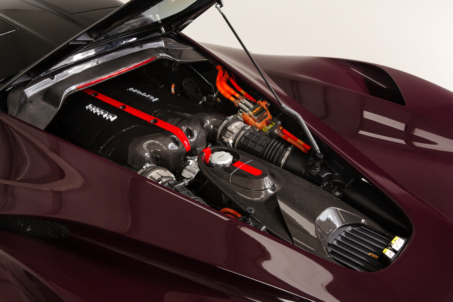 Special Order LaFerrari Painted In A Deep Red Wine Finish Is An Eye-Catcher