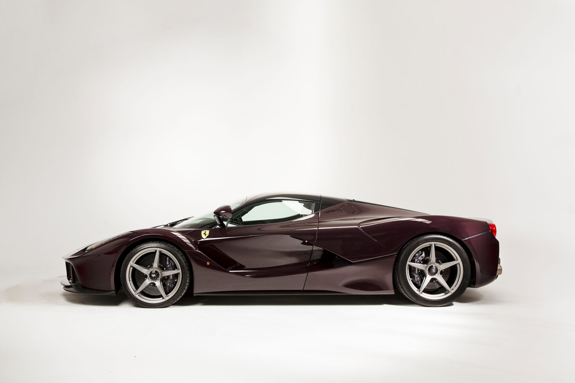 Special Order LaFerrari Painted In A Deep Red Wine Finish Is An Eye-Catcher