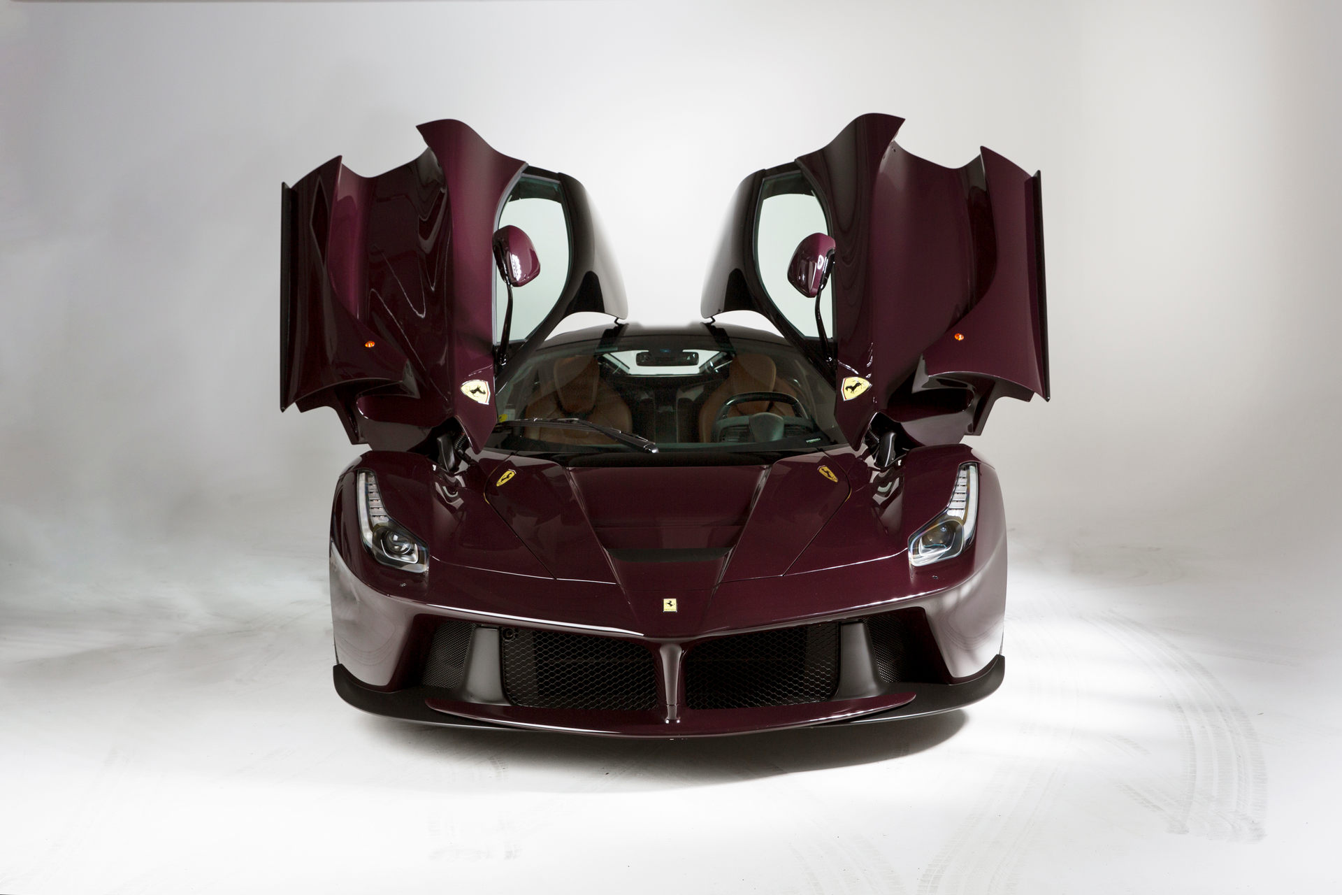 Special Order LaFerrari Painted In A Deep Red Wine Finish Is An Eye-Catcher
