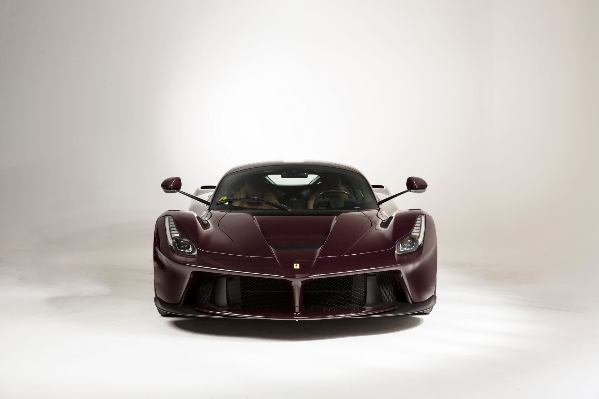Special Order LaFerrari Painted In A Deep Red Wine Finish Is An Eye-Catcher