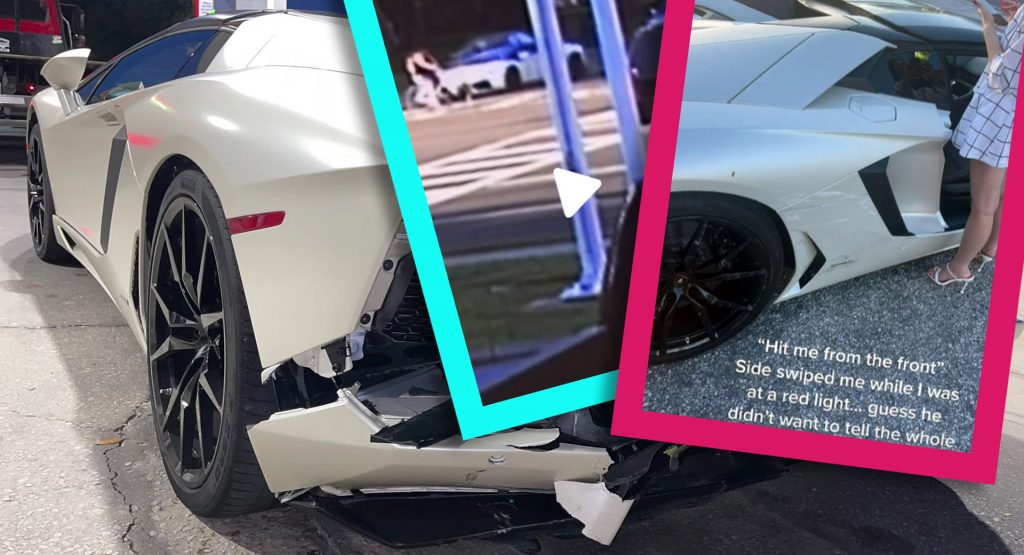  New Footage Of Lambo Driver Alleges He Sideswiped Audi Before She Rear Ended Him [UPDATED]