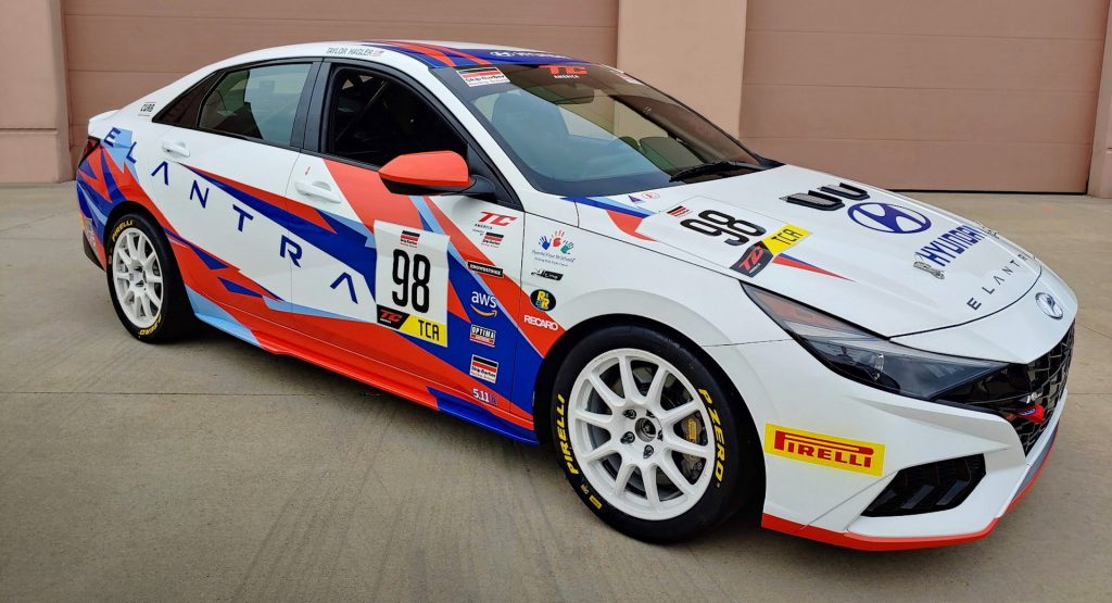  Hyundai, Bryan Herta Autosport Unveil New Elantra N Line TCA Race Car