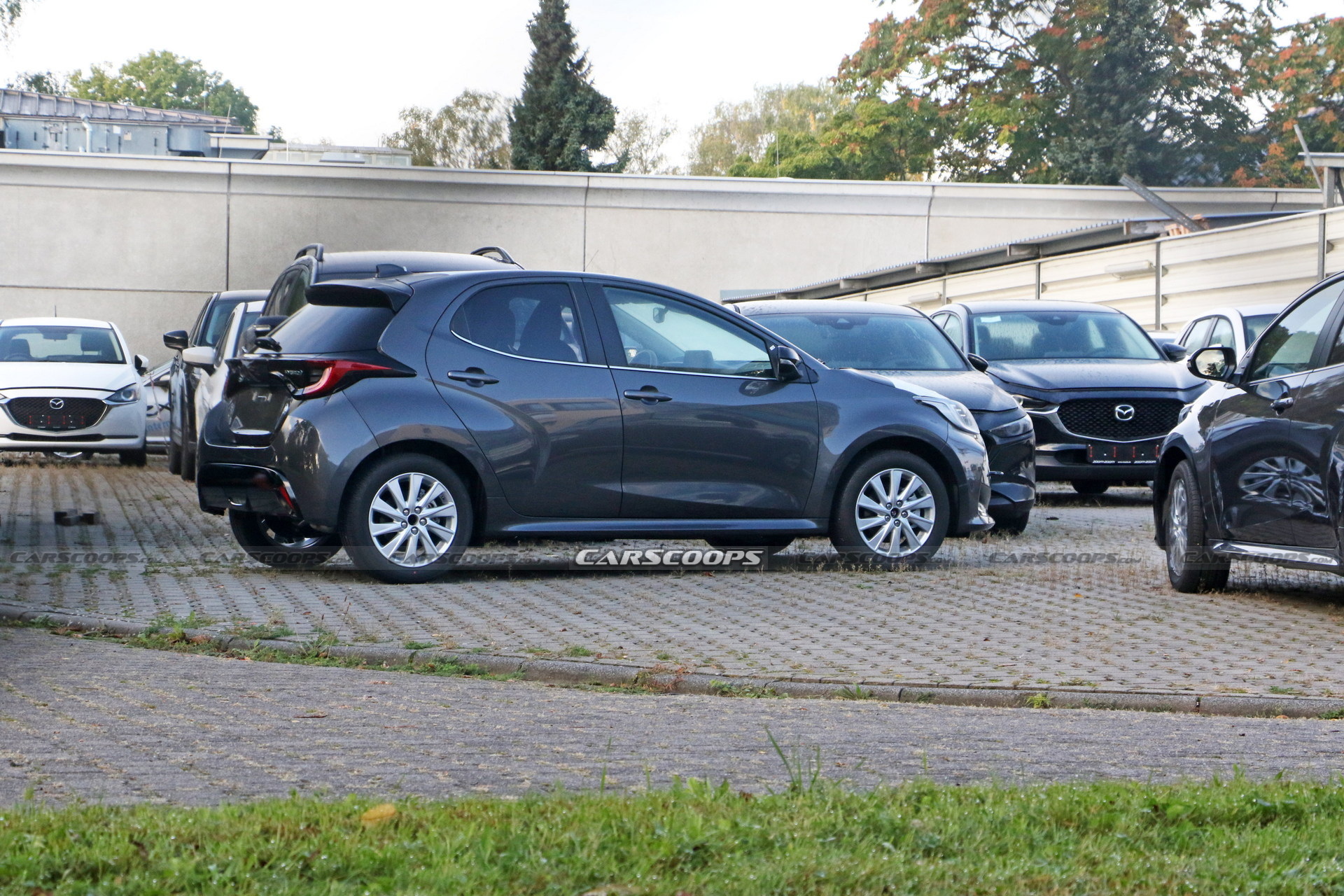 Semi-Camouflaged Toyota Yaris Hybrid Is Actually The 2023 Mazda2 For Europe