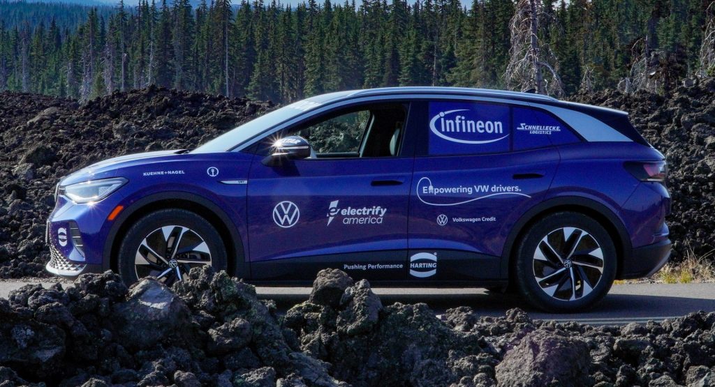  Volkswagen ID.4 Earns Guinness World Record For Longest Continuous EV Trip In One Country