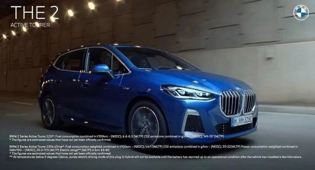 2022 BMW 2-Series Active Tourer Leaked Showing Sporty MPV Looks And A Large Grille