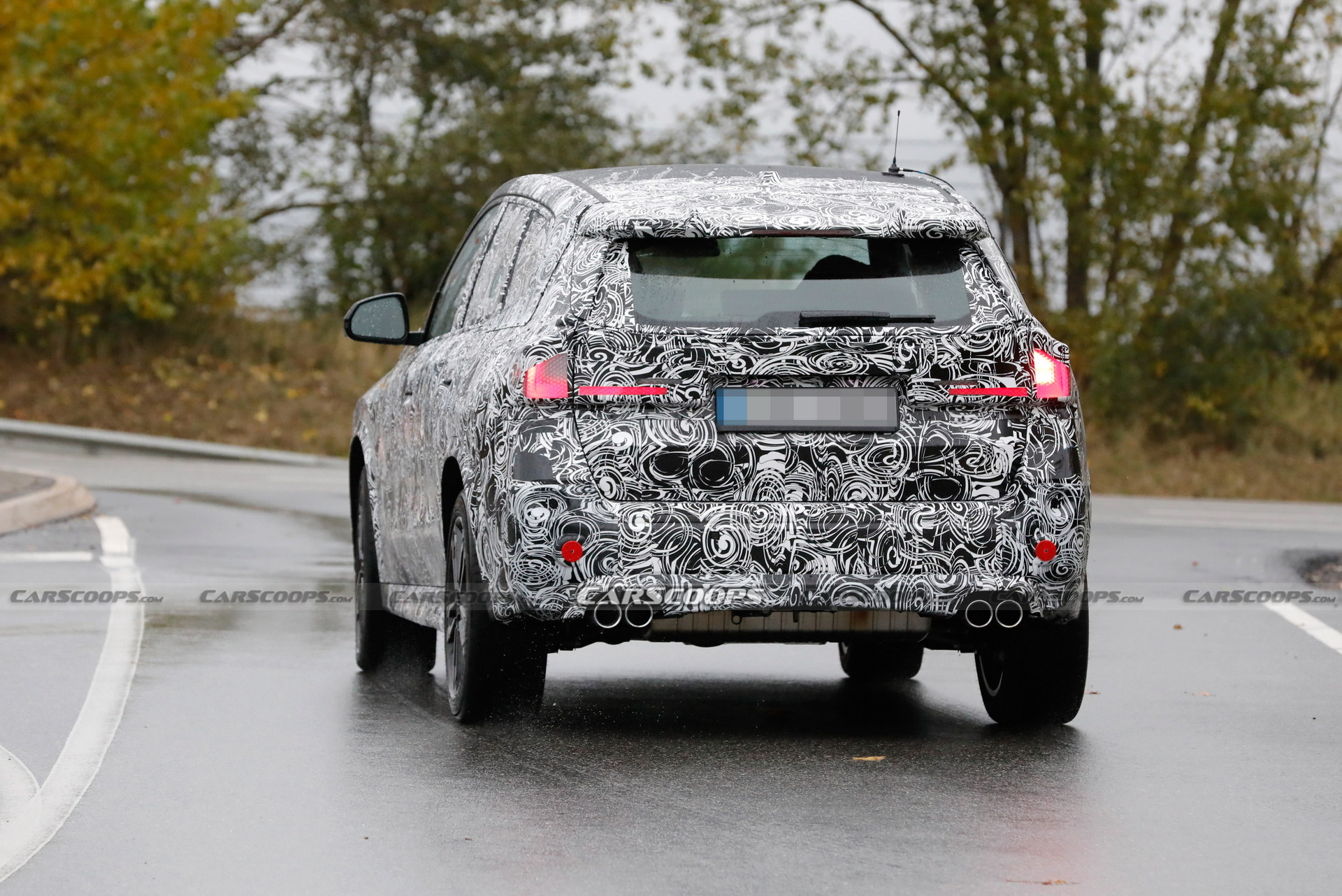 2023 BMW X1 M35i Spied With Quad-Tailpipes Powersliding In The Snow