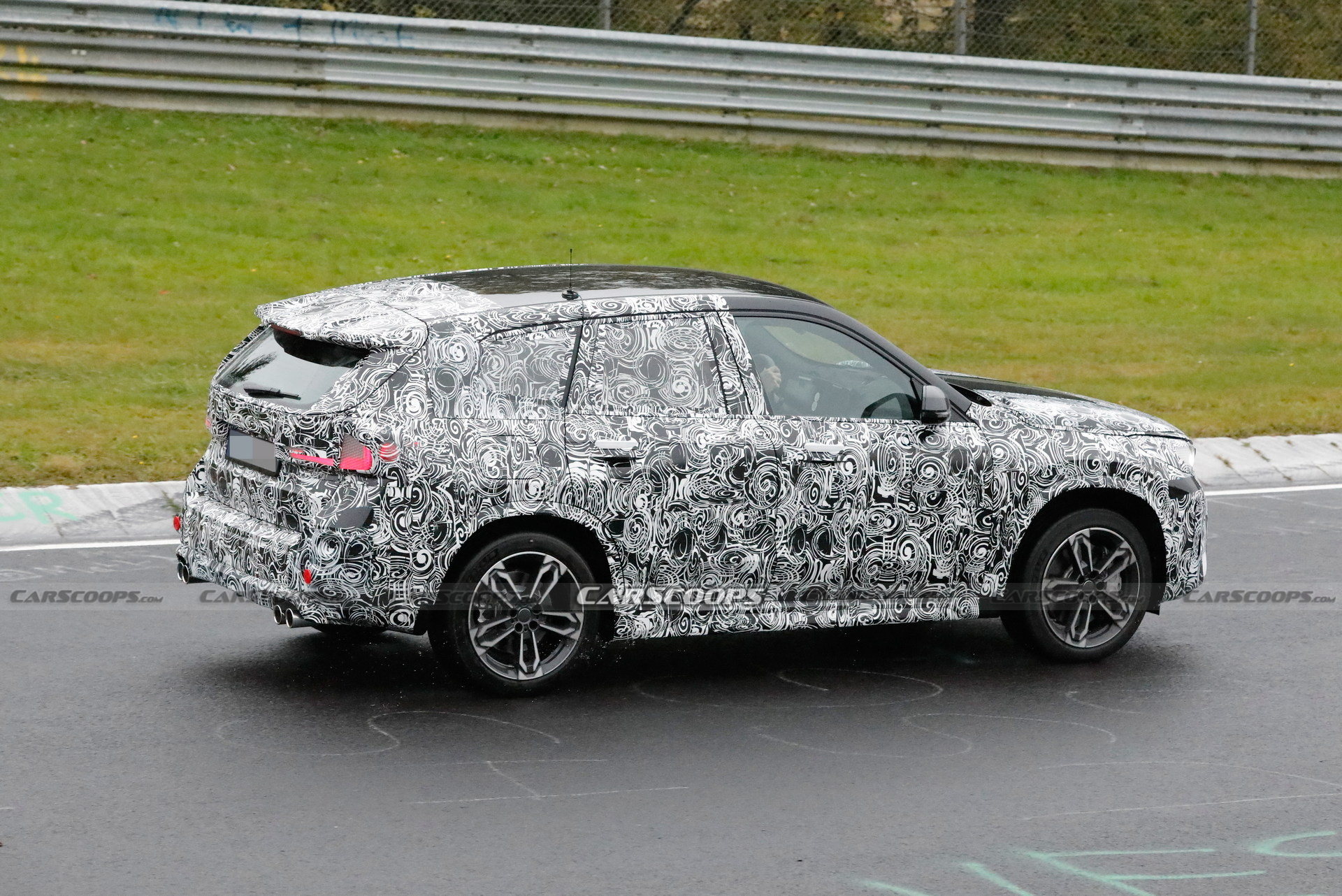 2023 BMW X1 M35i Spied With Quad-Tailpipes Powersliding In The Snow