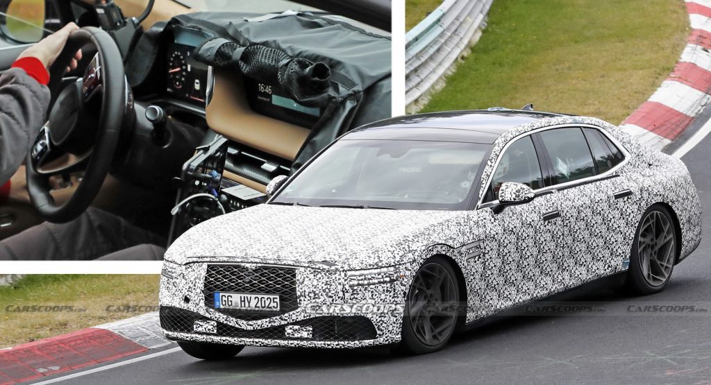 2022 Genesis G90 Spied Inside-Out Revealing Premium And Tech-Filled Cabin