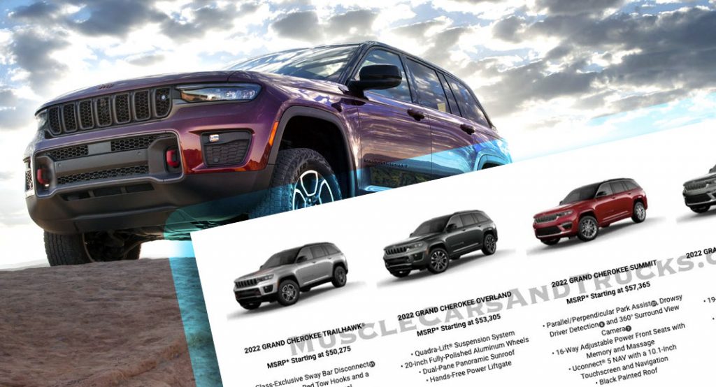 Did Jeep Accidentally Leak 2022 Grand Cherokee Five-Seat Prices?