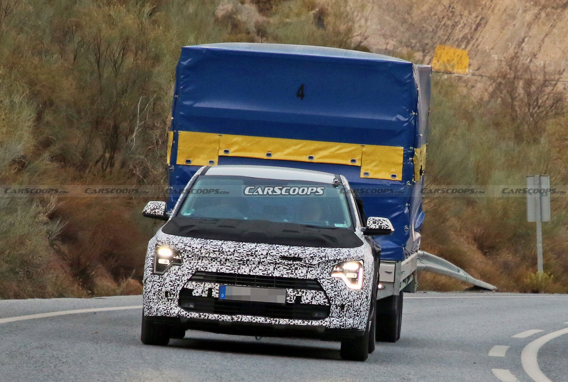 2023 Kia Niro Drops Camo And Reveals Its Production Headlights