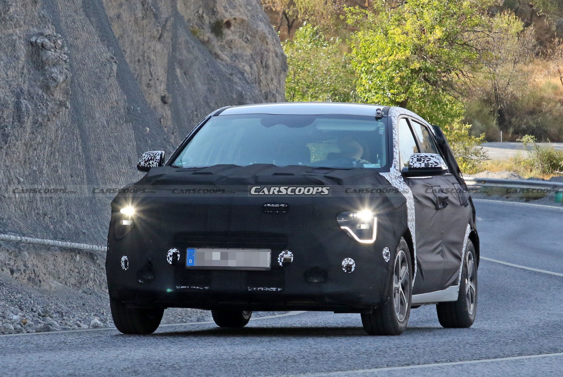 2023 Kia Niro Drops Camo And Reveals Its Production Headlights