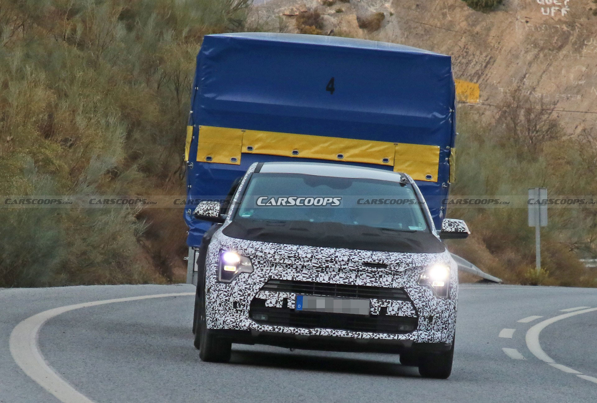 2023 Kia Niro Drops Camo And Reveals Its Production Headlights