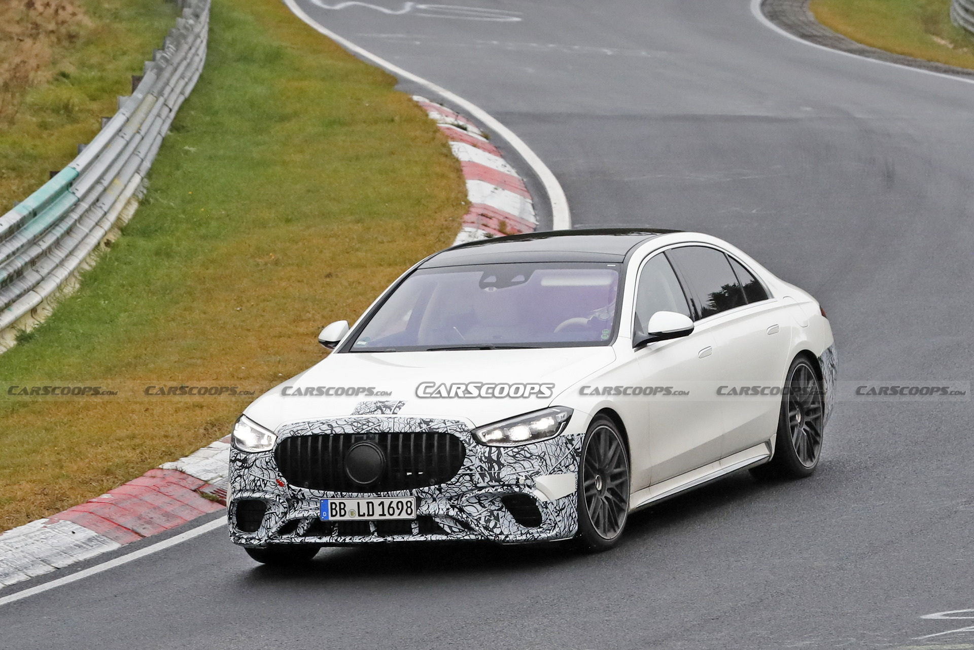 Plug-In Hybrid 2022 Mercedes-AMG S-Class Spotted Again Testing At The Nurburgring