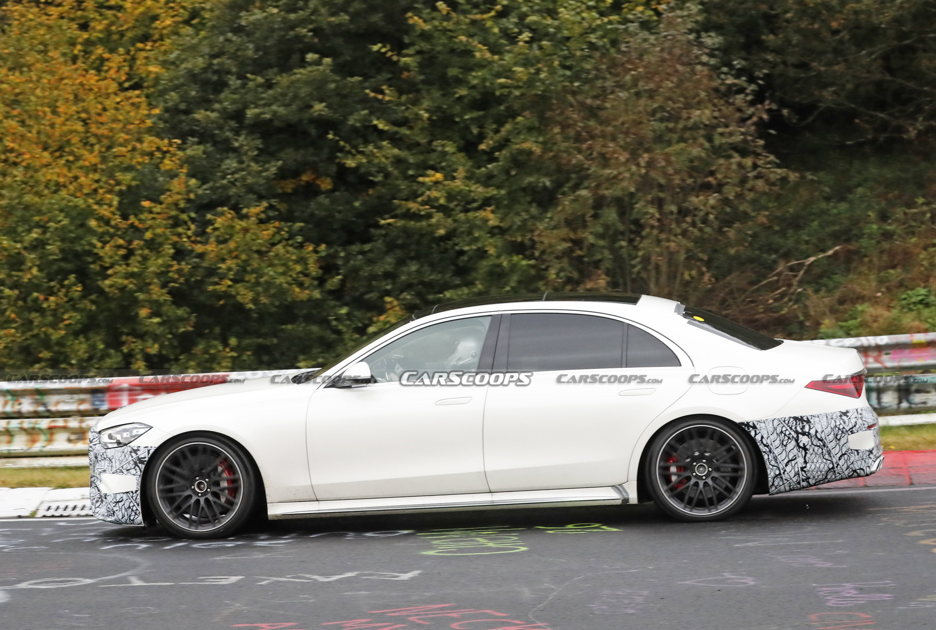 Plug-In Hybrid 2022 Mercedes-AMG S-Class Spotted Again Testing At The Nurburgring